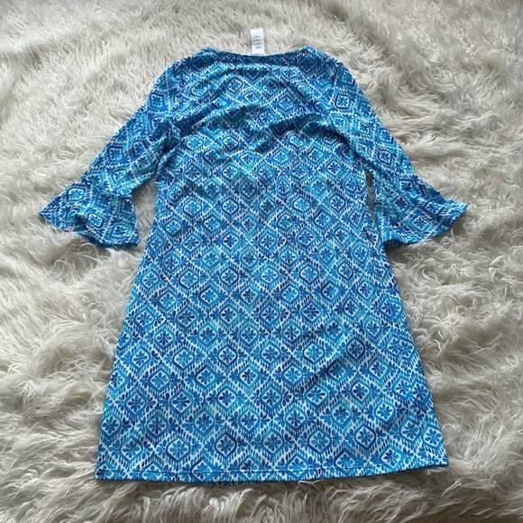 Tommy Bahama Island Cays Shell Beach Flounce-Sleeve Coverup Dress‎ - Picture 4 of 4